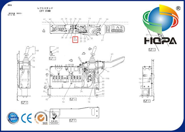 4250350 τακτοποιήσεις Hitachi ex200-2 ex200-3 ex200-5 διακοπτών εκκινητών ανάφλεξης