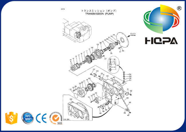4083852 μηχανικό πετρέλαιο σφραγίδων 4641671 πλαισίου για HITAHCI EX1800 EX1100